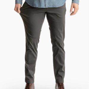 NEW birddogs Men's Stretch Khakis / DARK CHARCOAL / 34W 32L ("Broose Waynes")